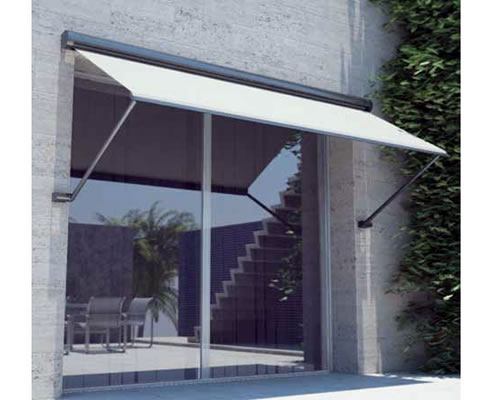 vertical drop awning