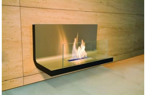 wall mounted fireplace