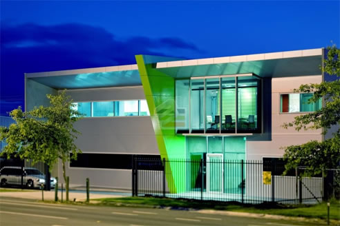 modern building security fence