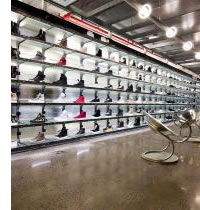 shelf lighting at sneakerboy