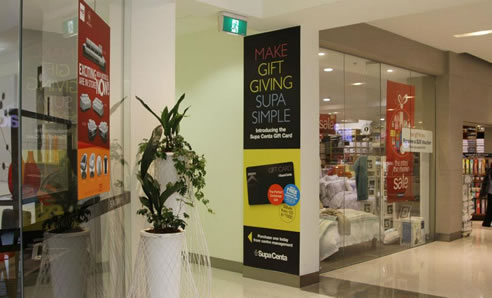 gift card promotion self-adhesive vinyl graphic