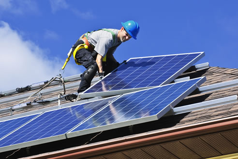 solar power installation