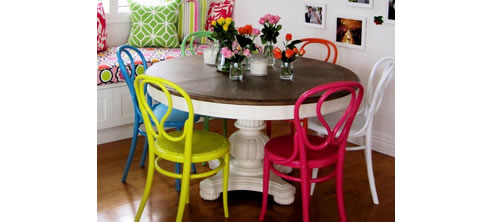 spray painted furniture
