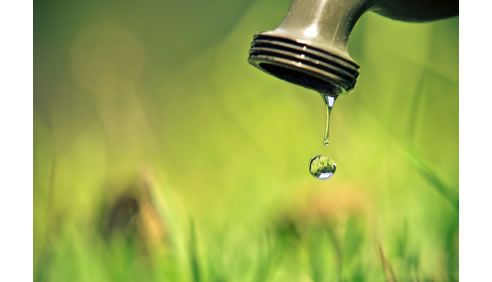 water droplet garden tap