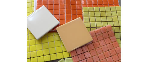 citrus mosaic tiles