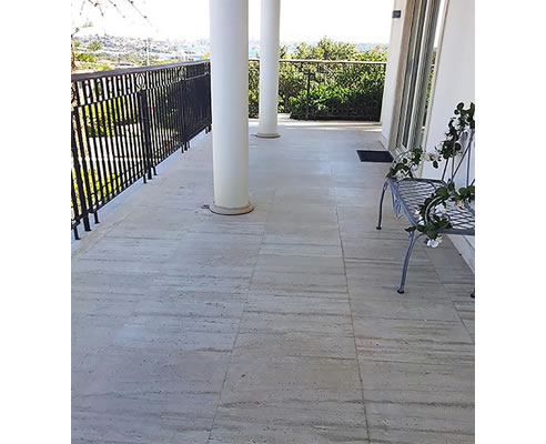 clean concrete verandah