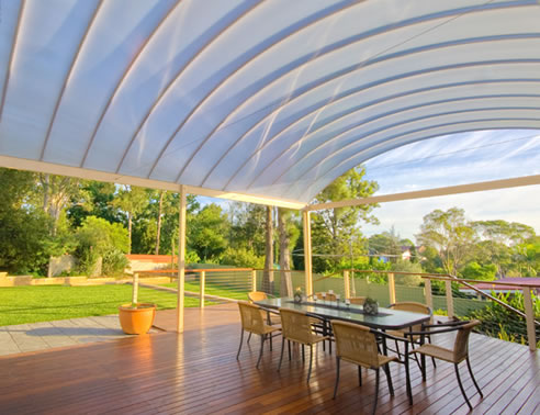 curved deck roof