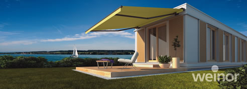 patio awning coastal cabin