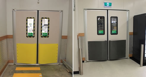 high traffic impact doors