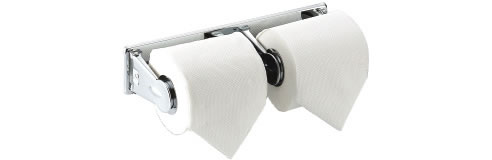 double toilet roll holder theft resistant