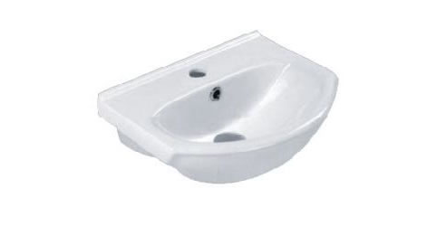 white oval basin