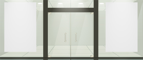 glass doors and framing