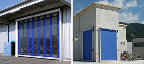 high speed flexible curtain doors