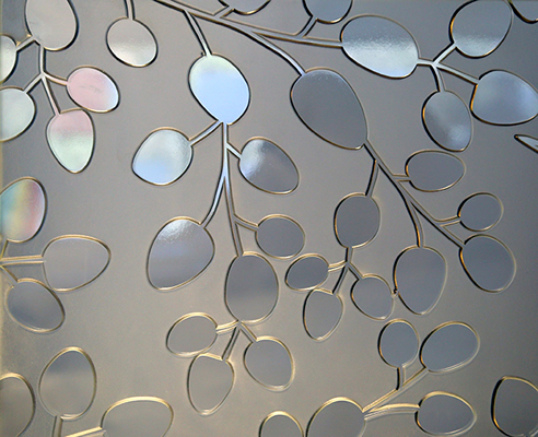 halo patterned glass