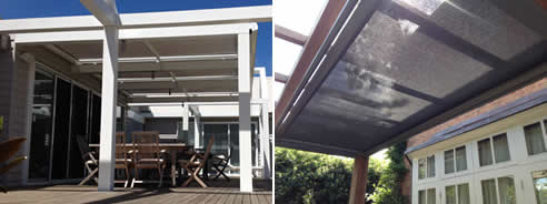 glass roof blind system