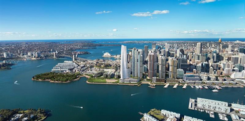 aerial barangaroo