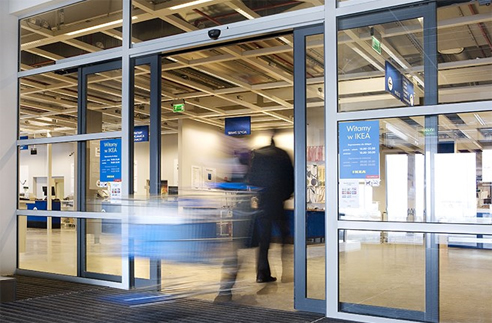retail entrance door