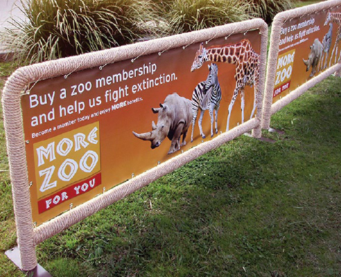 printed vinyl barrier