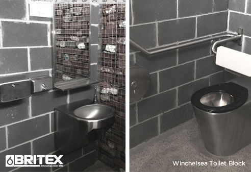 vandal resistant disabled toilet