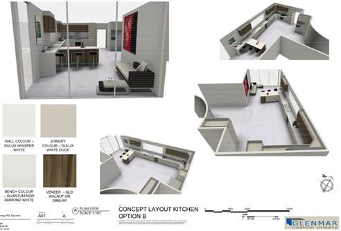 3d render kitchen renovation