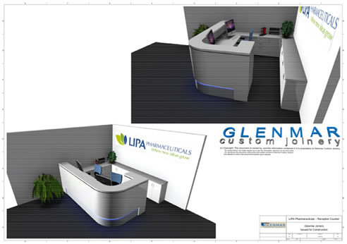 reception 3d design plan