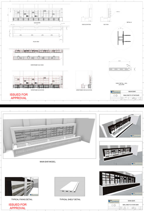 glenmar custom joinery cabinetry design and 3d render
