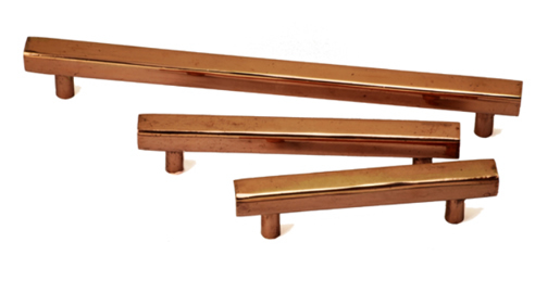copper cabinet pulls