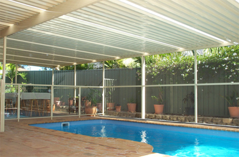 pool roof