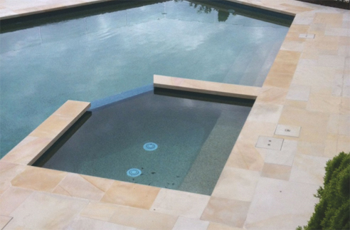 sandstone pool coping