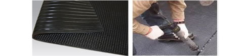 re-vulcanized single layer homogeneous rubber