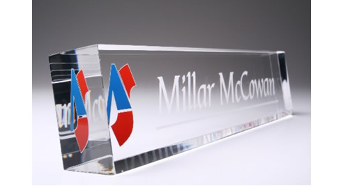 acrylic name plaque