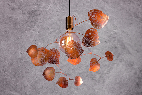 copper leaf light shade