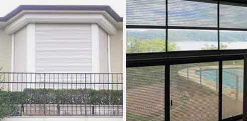 Blockout roller shutters for doors, windows and glass roofing