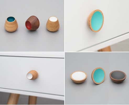 modern timber knobs