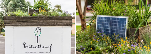 mobile roof garden installation