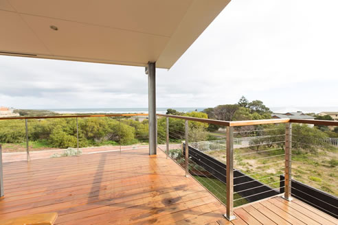 timber deck wire balustrade