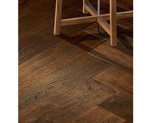 carbonised Herringbone floorboard