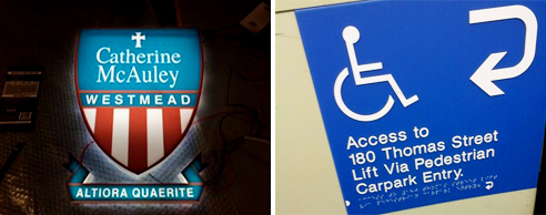 Hospital directory boards from Architectural Signs