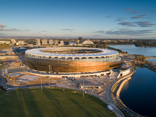 Non-Combustible Aluminium Cladding for Perth Stadium Facade