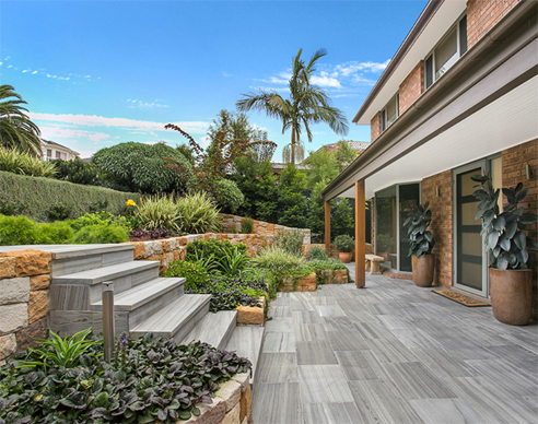 Beachwood Quartzite step treads and pavers