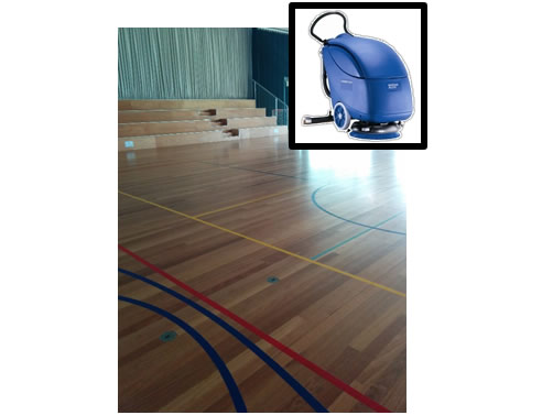 Gym Floor Sealed with Livos Kunos natural oil