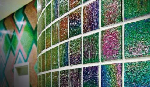 rainbow mosaic tiles