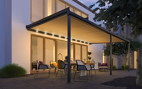 Sottezza II under-mounted conservatory awning