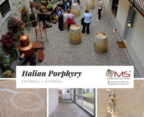 Italian Porphyry Paving Applications