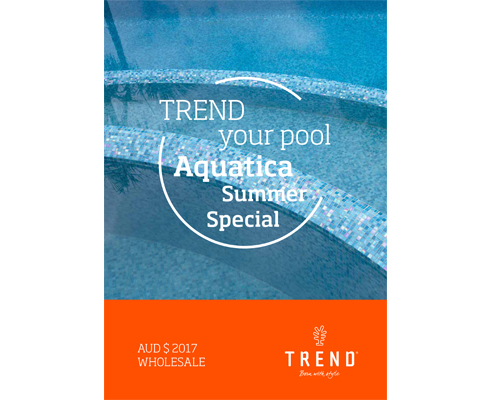 Pre-mounted pool tile support from Trend Group