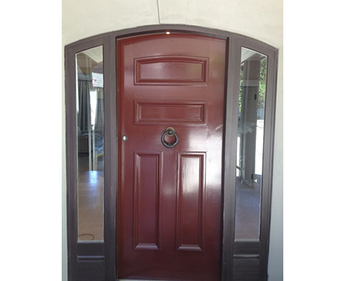 Timber Entrance Door for arched entrance