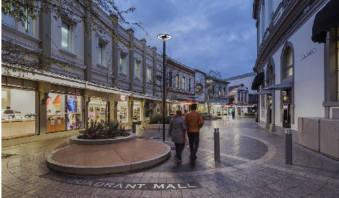 Circular Luminaires for Quadrant Mall from WE-EF
