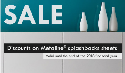 Metaline Splashback Sheets from Allplastics