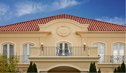 terracotta tiled roof