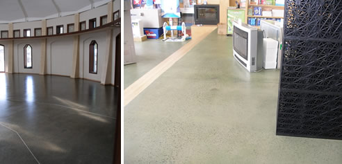 concrete floors finished with non-toxic livos oils